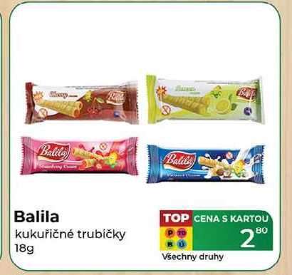 Balila kukuřičné trubičky 18g