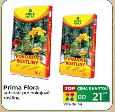 Prima Flora substrát pro pokojové rostliny 