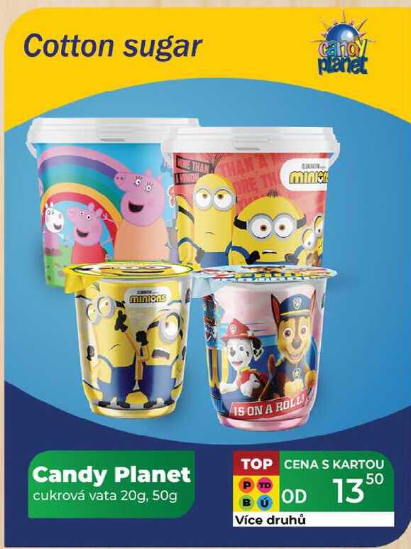 Candy Planet cukrová vata 20g, 50g 