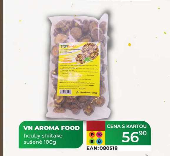 VN AROMA FOOD houby shiitake sušené 100g 