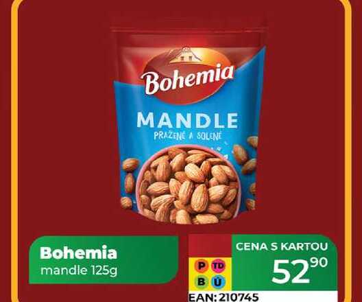 Bohemia mandle 125g  