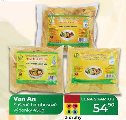 Van An Sušené bambusové výhonky 450g
