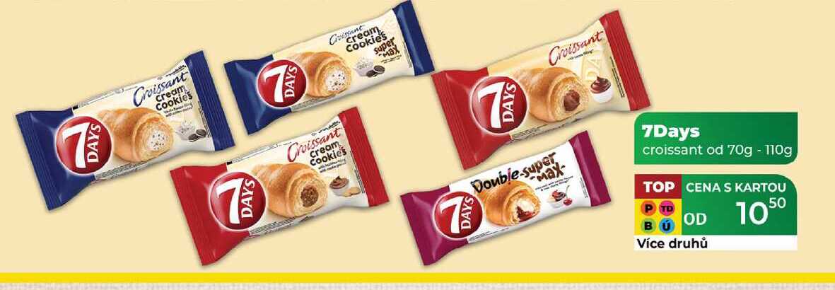 7Days croissant od 70g - 110g  