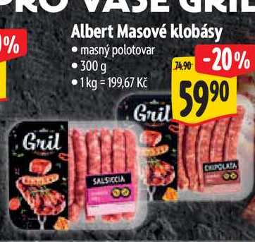  Albert Masové klobásy 300 g