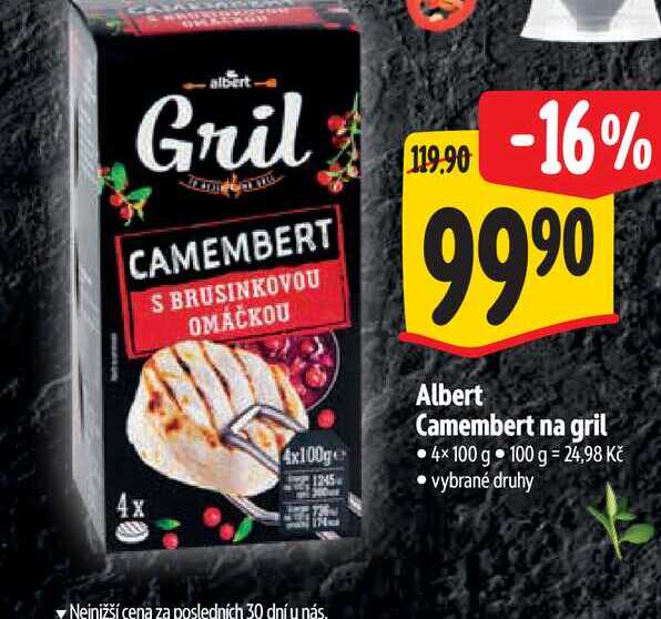  Albert Camembert na gril 4x100 g  