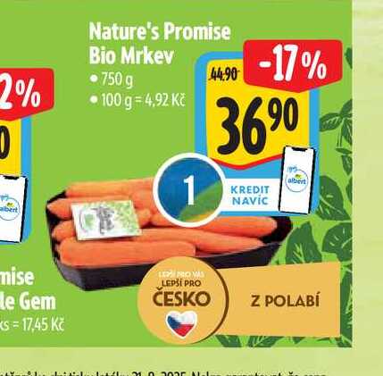 Nature's Promise Bio Mrkev 750 g