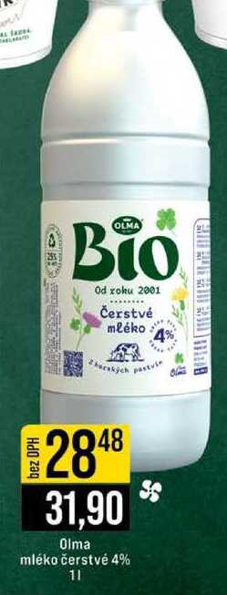 Olma mléko čerstvé 4% 1l