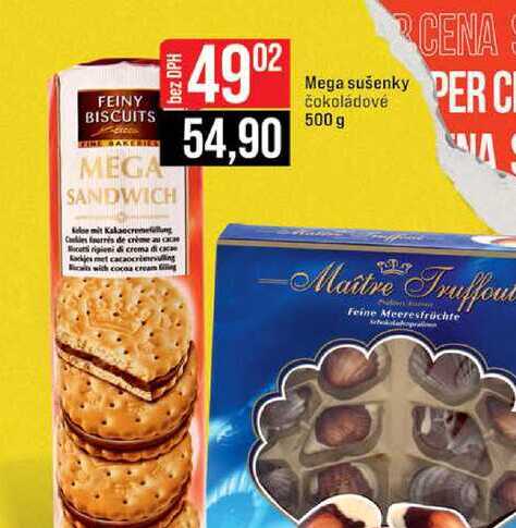 Mega sušenky čokoládové 500 g 
