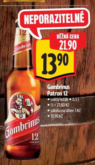  Gambrinus Patron 12  v akci