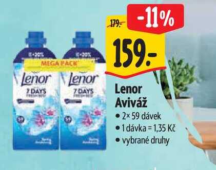   Lenor Aviváž  2× 59 dávek 