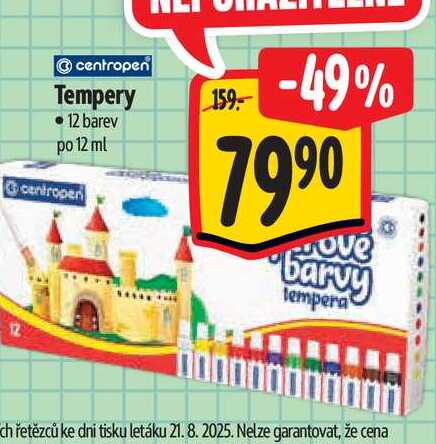   Tempery  12 barev  