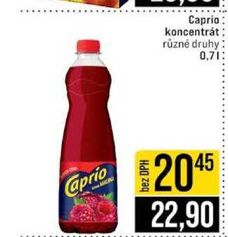 Caprio koncentrát: různé druhy 0,7l