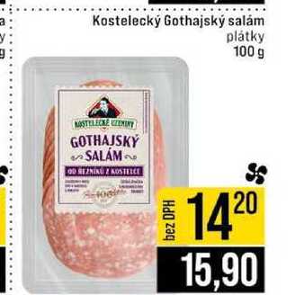 Kostelecký Gothajský salám plátky 100 g