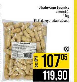 Obalované tyčinky ementál 1kg 