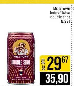 Mr. Brown ledová káva double shot 0,33l