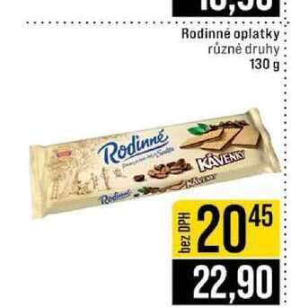 Rodinné oplatky různé druhy 130 g
