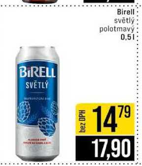 Birell světlý polotmavý 0,5l