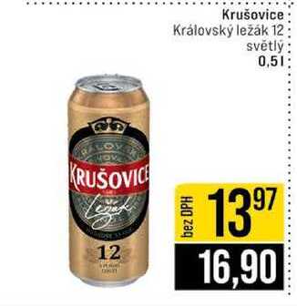 Krušovice Královský ležák 12 světlý 0,5l