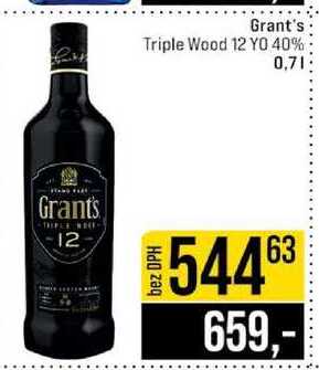 Grant's Triple Wood 12 YO 40% 0,7l