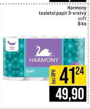 Harmony toaletní papír 3-vrstvý soft 8 ks