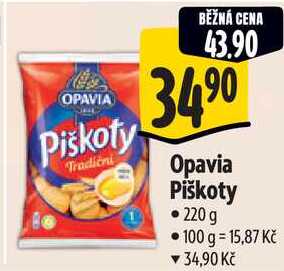 Opavia Piškoty, 220 g