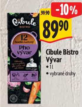 Cibule Bistro Vývar, 1 l