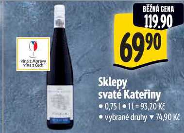 Sklepy svaté Kateřiny, 0,75 l