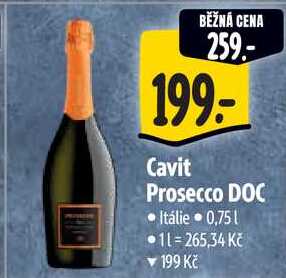 Cavit Prosecco DOC, 0,75 l