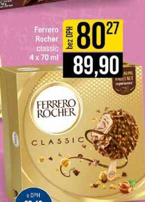 Ferrero Rocher classic 4 x 70 ml 