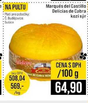 Marqués del Castillo Delicias de Cabra kozi sýr 100g
