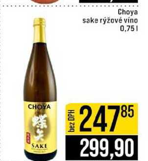 Choya sake rýžové víno 0,75l