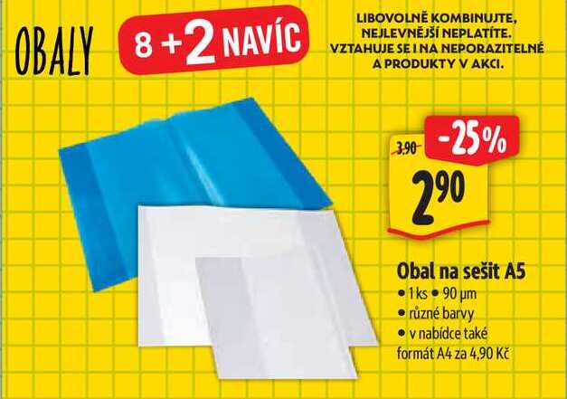 Obal na sešit A5