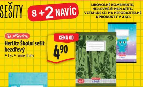 Herlitz Školní sešit bezdřevý 