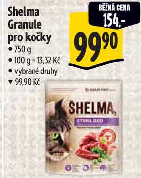 Shelma Granule pro kočky, 750 g 