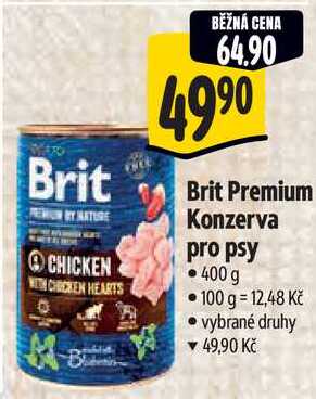 Brit Premium Konzerva pro psy, 400 g