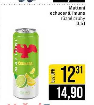 Mattoni ochucená, imuno různé druhy 0,5l