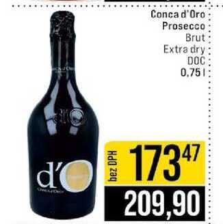 Conca d'Oro Prosecco Brut Extra dry DOC 0,75l
