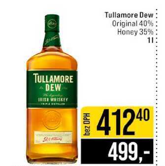 Tullamore Dew Original 40% Honey 35% 1l