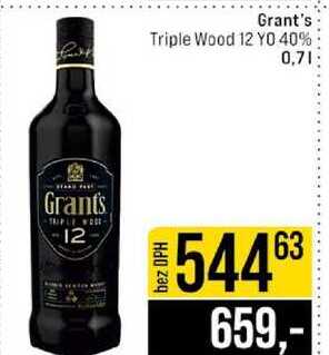 Grant's Triple Wood 12 YO 40% 0,7l