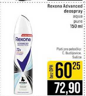 Rexona Advanced deospray aqua pure 150 ml 