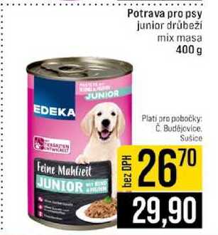 Potrava pro psy junior drůbeží mix masa 400 g