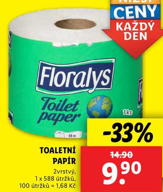 TOALETNÍ PAPÍR, 1 ks Lidl