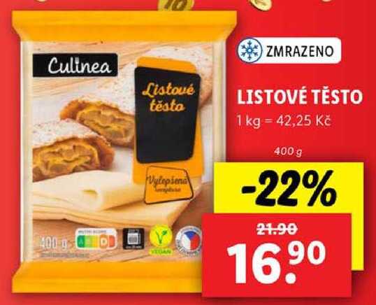 LISTOVÉ TĚSTO, 400 g