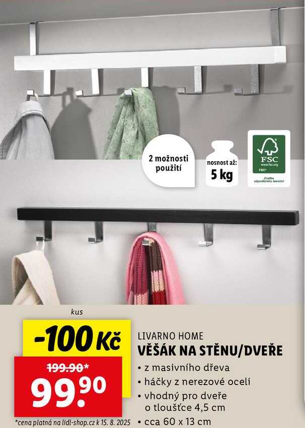 VĚŠÁK NA STĚNU/DVEŘE 