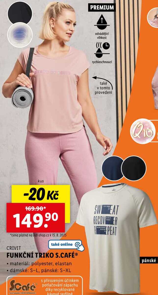 FUNKČNÍ TRIKO S.CAFÉ® 