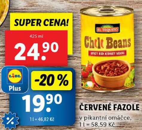 ČERVENÉ FAZOLE, 425 ml