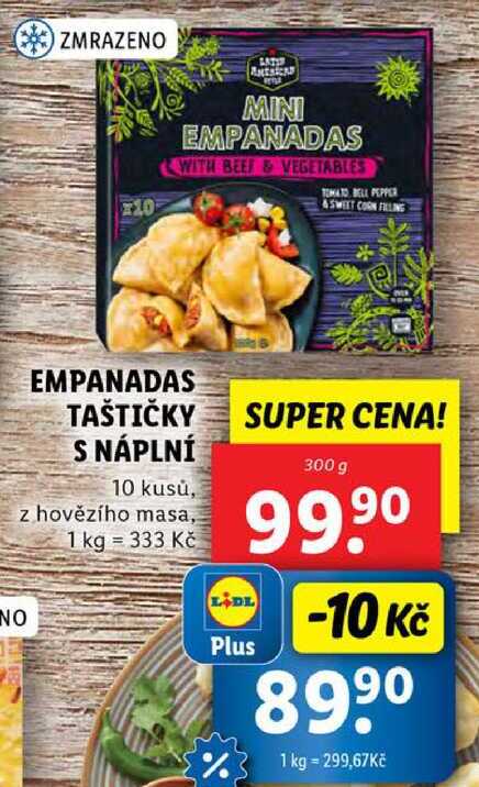EMPANADAS TAŠTIČKY S NÁPLNÍ, 300 g