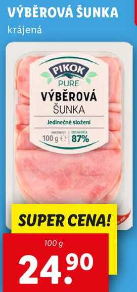 VÝBĚROVÁ ŠUNKA, 100 g
