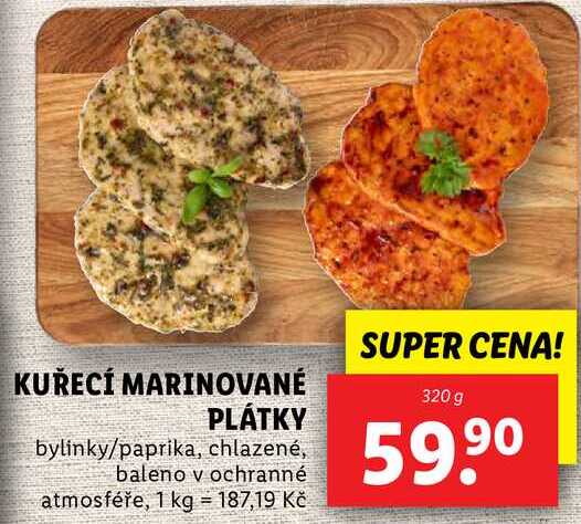 KUŘECÍ MARINOVANÉ PLÁTKY, 320 g