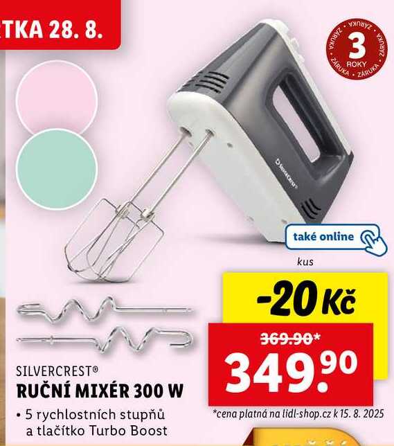 RUČNÍ MIXÉR 300 W 